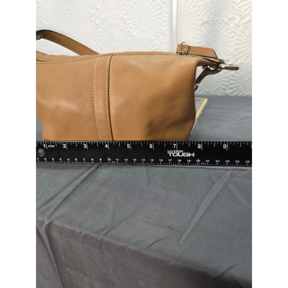 Vintage Coach Tan Leather Mini Hobo Baguette Bag Leatherware Est 1941 Y2K Pouch‎